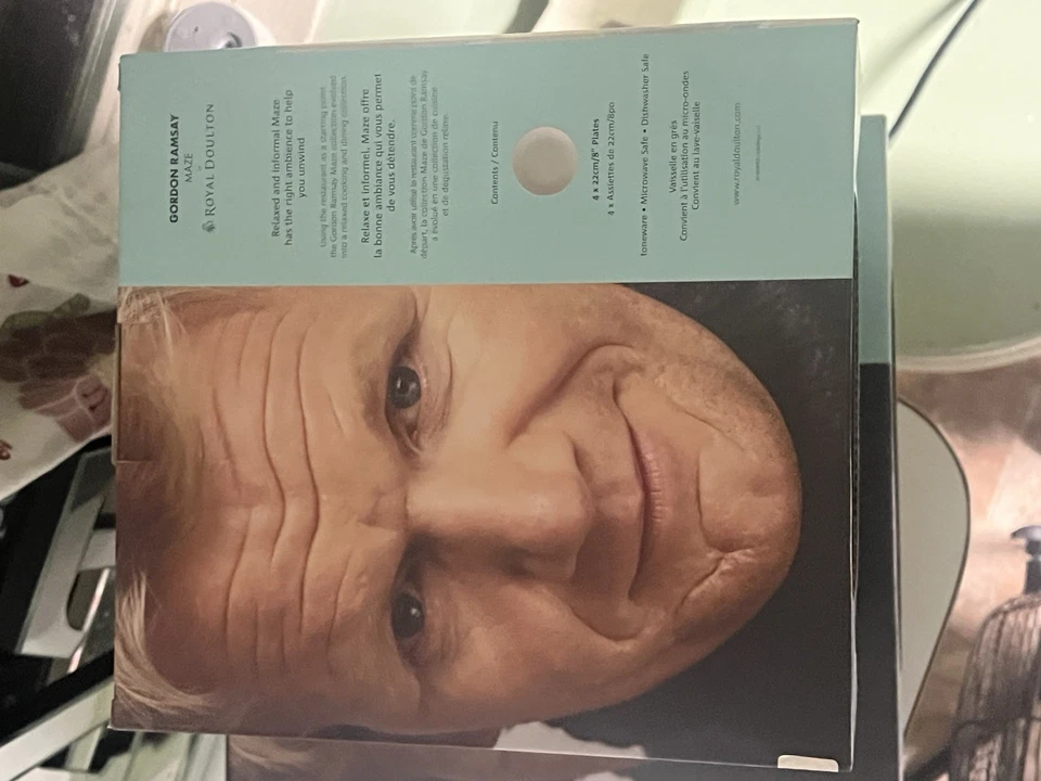 Conjuntos de louças Gordon Ramsay Maze 4 peças – Pratos, tigelas e canecas – Branco - Imagem 3 de 4