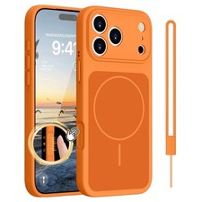 Handyhülle für iPhone 17 Pro Max Silikon MagSafe Stoßfest Anti-Fingerabdruck