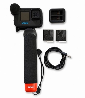 GoPro HERO10 Black Action Camera Bundle Media Mod Grip Batteries Charger Tested
