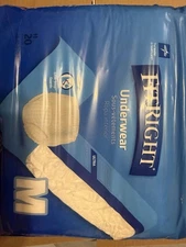 Medline Fitright Ultra Protective Underwear, Medium, 28" To 40" Waist, QTY=20