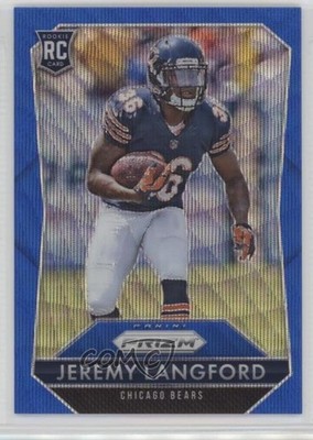 2015 Panini Prizm Rookies Blue Wave /150 Jeremy Langford #248 Rookie RC fm0