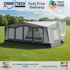 SIZE 18 CAMPTECH ATLANTIS DL ALL SEASON CARAVAN AWNING 1075-1100 1075CM - 1100CM