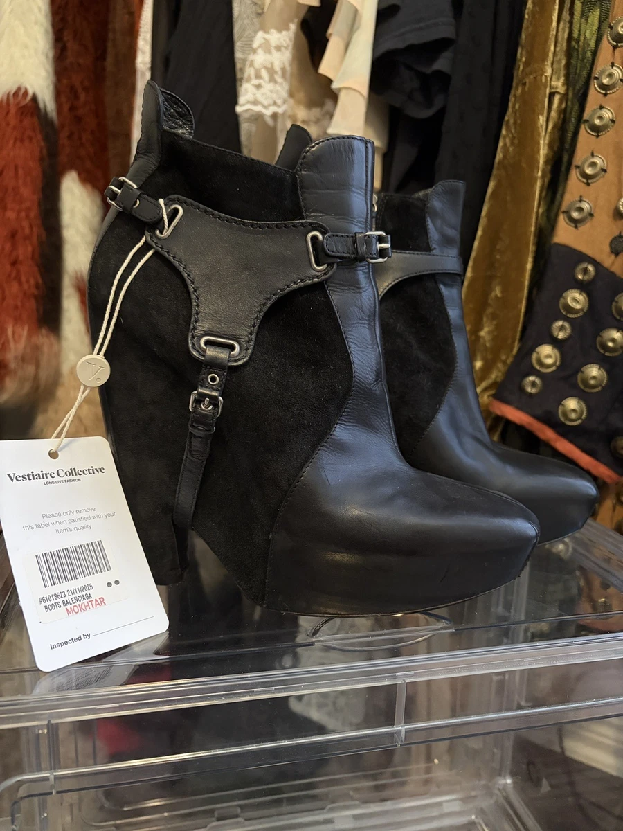 Balenciaga Leather Boots for Women for sale - eBay