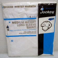 VINTAGE NOS 1960 JOCKEY LONG SLEEVE SHIRT SZ S