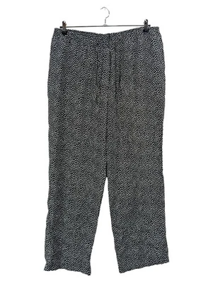 CANDA C&A Pantalon en Tissu Femme Noir Pois (EU 50, W37, INT XL) - Photo 1/2