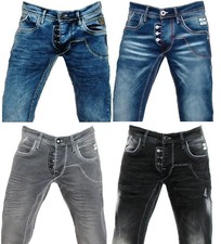 Designer Rusty Neal JeANs Hosen Ruben Kontrast Nähte W 29 30 31 32 36 38