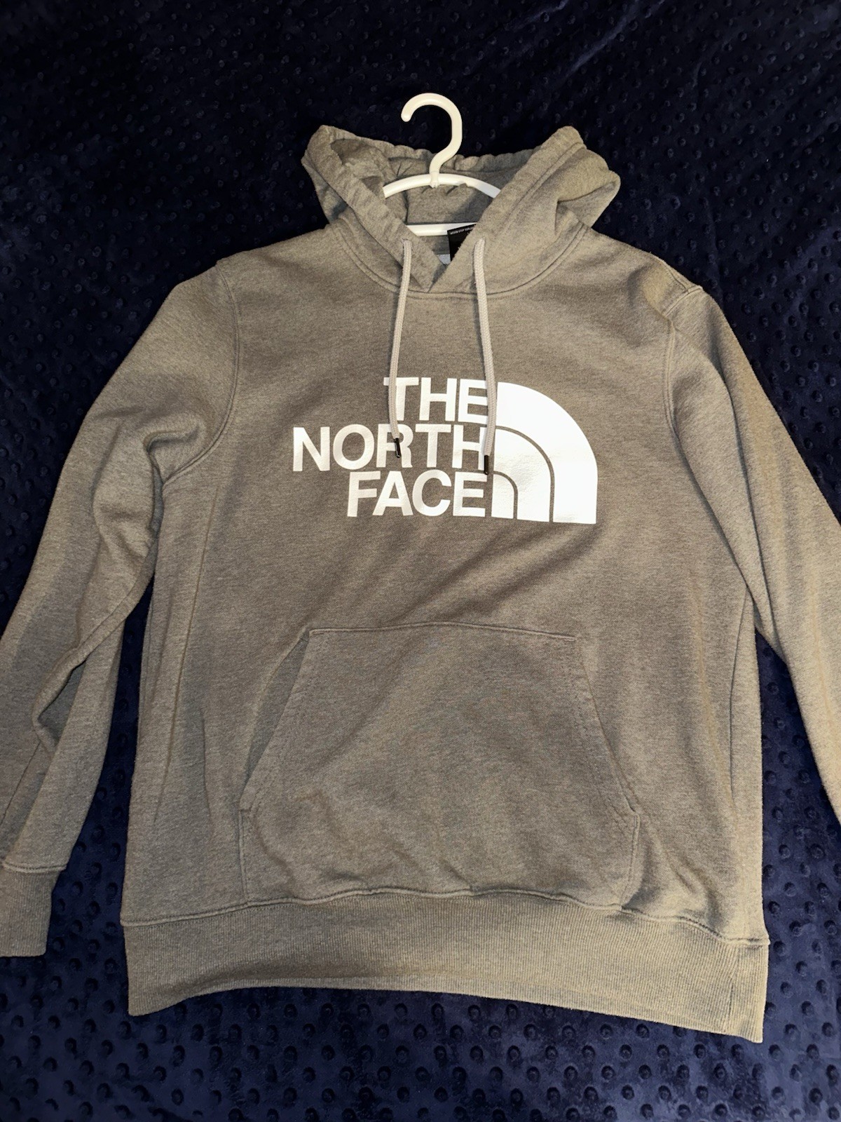 The North Face Grey Medium Mens Hooded Pullover Sweatshirt
