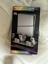 RGB Mutifunction Charging Station w/ Cooling Fan, for PS5 & Slim - NEW A0