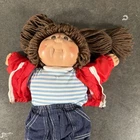 Vintage 1978-1982 Cabbage Patch  Doll Brown Hair and Eyes Signed Xavier Roberts