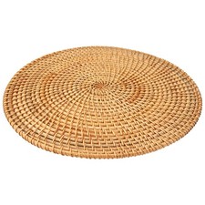 3X(Hand Gewebte Rattan Tisch Sets, Runde Wicker Tisch Sets, NatüRlich Geweb5837