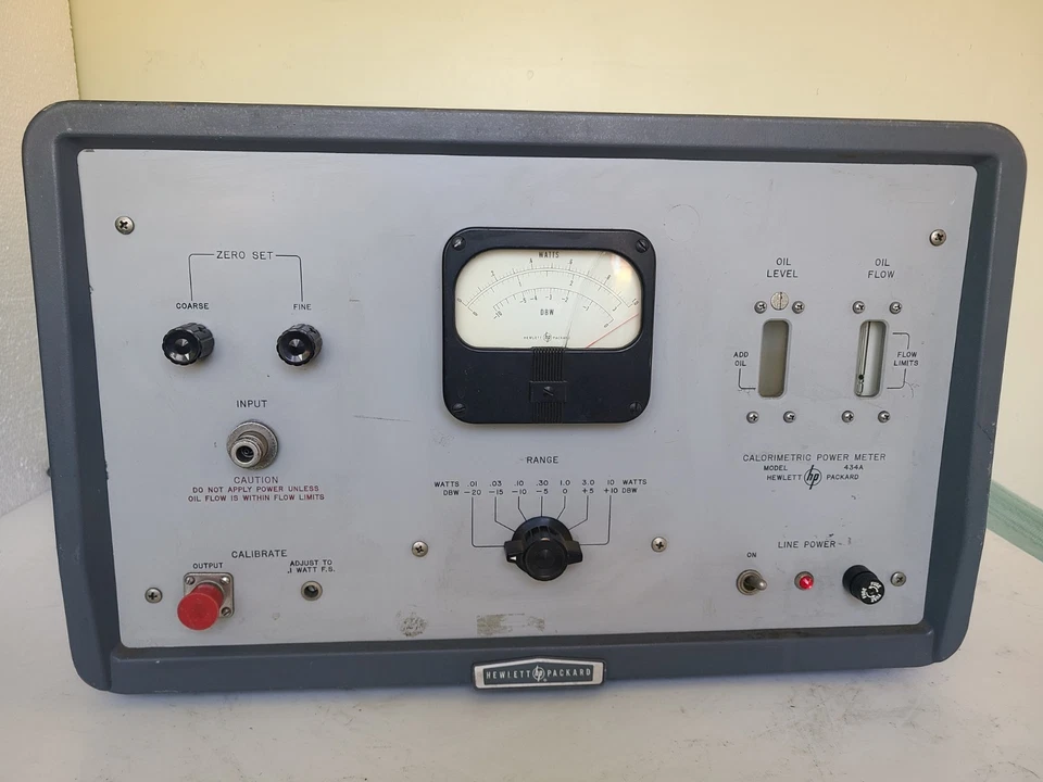 MEDIDOR DE POTÊNCIA CALORIMÉTRICO RF 434A HP, liga, não testado - Imagem 2 de 4