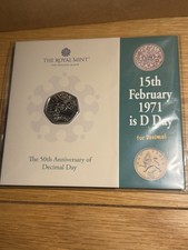 The 50th Anniversary of Decimal Day 2021 UK 50p Brilliant Uncirculated Coin
