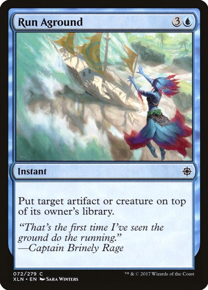 2017 Magic: The Gathering: Ixalan - Run Aground (#72, C, Near Mint)