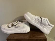 J Slides NYC Women s White Shoes Size 8M