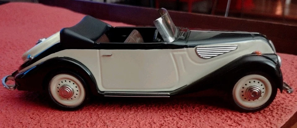 SCHUCO CLASSIC 1/18 - BMW 327 CABRIOLET - Modellino Auto Bianco/Nero - #99# -  - Immagine 3 di 4