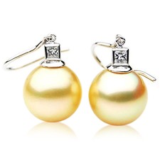 Pacific Pearls® 12mm Australian South Sea Pearl Earrings Birthday jewelry gifts​