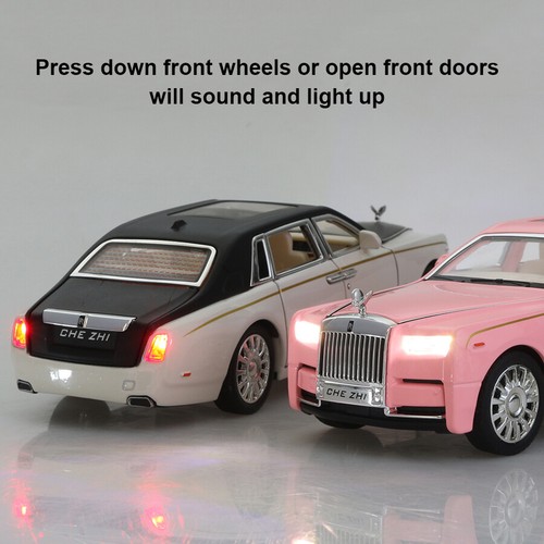 1:32 Rolls-Royce Phantom Alloy Die-cast Model Car Toy Sound&Light Kids Gift - Picture 3 of 20