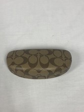 Coach Eye Glass Hard Case Brown C Logo