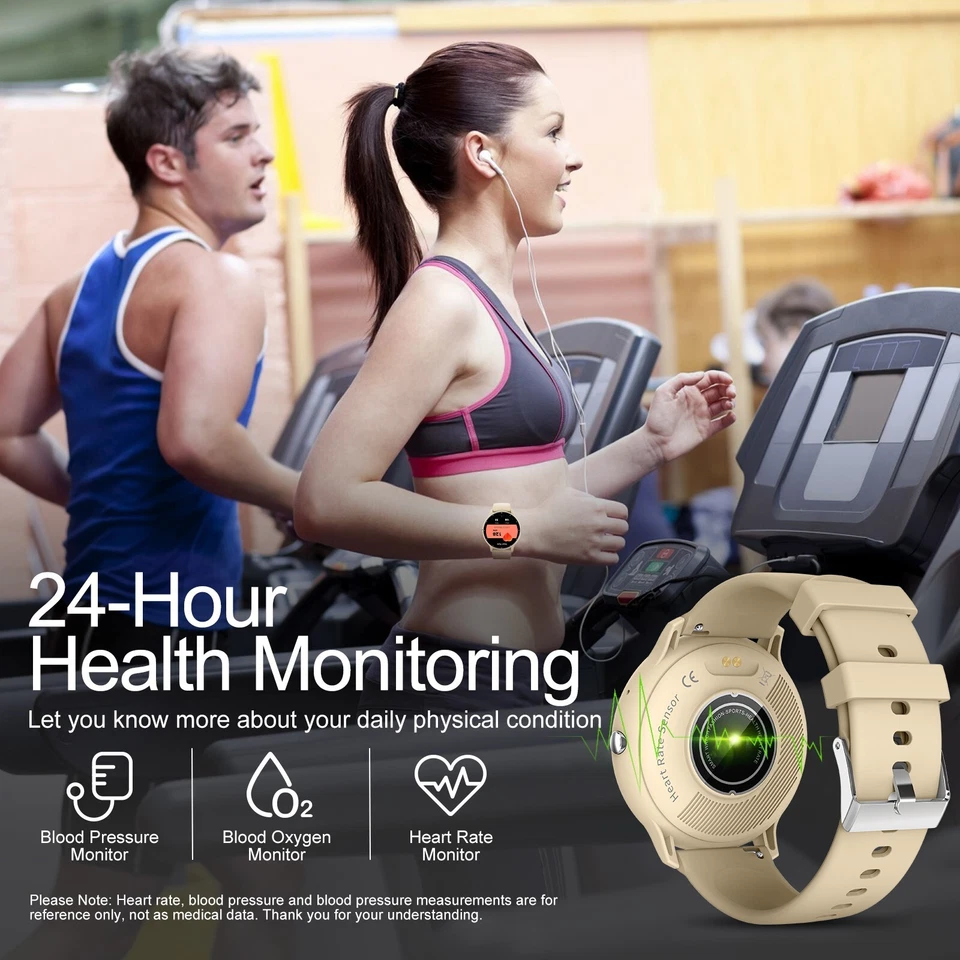 Reloj inteligente 2025 fitness ritmo cardíaco monitor de presión arterial pulsera impermeable Foto 3 de 4