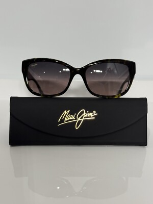 Maui Jim MJ768-10 Stylish Tortoiseshell Sunglasses Maui Jim dark brown tortoise polarized sunglasses. MJ 768-10  main image 2