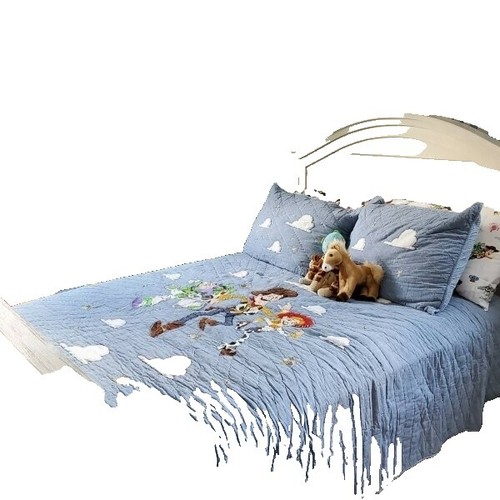 Couette Pottery Barn LoveShackFancy – Prairie Wildflower – Bleu – Twin/Ado – Neuf