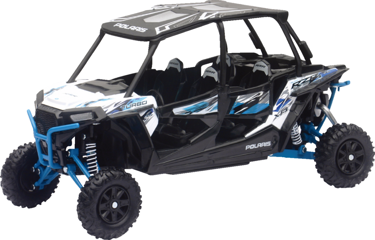 New Ray Toys Polaris RZR XP 4 Turbo EPS 1:18 Scale Black/White