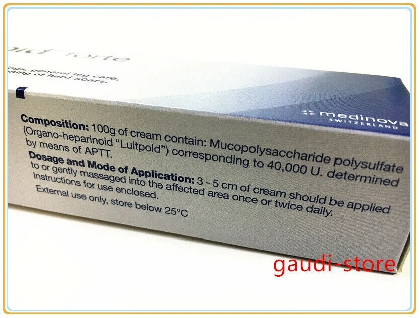 Hirudoid Forte cream Medinova Bruise Scar Varicose-Veins, Bruises, Keloid, 14g - Image 3 of 3