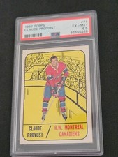 1967-68 TOPPS CLAUDE PROVOST #71 PSA 6.5 EX - MT +