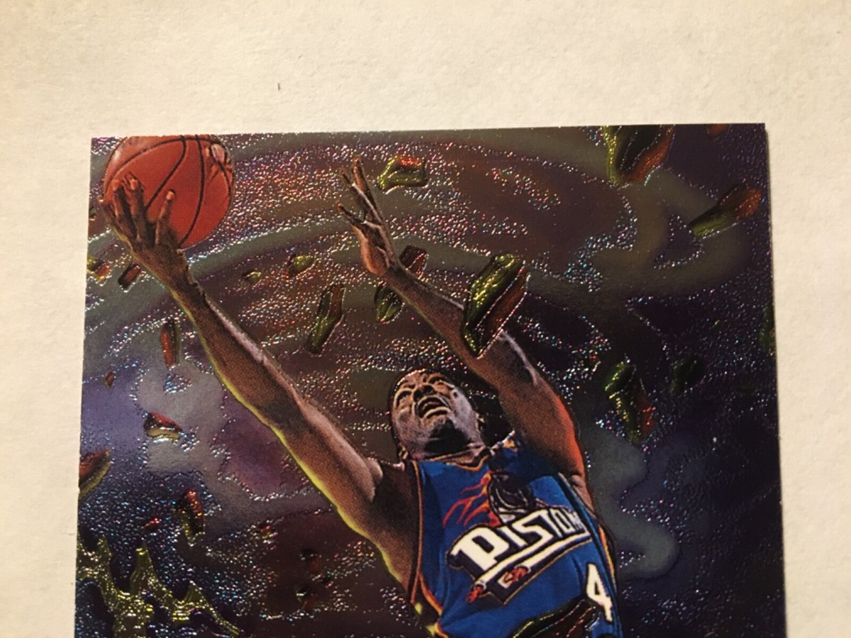 【希少】Mcfarlane NBA JOE DUMARS JOE DUMARS 1996-97 Fleer Metal Basketball Card #28 Detroit