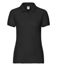 Fruit of the Loom Lady Fit Pique Poloshirt Classic Easy Care T Longer Length TOP