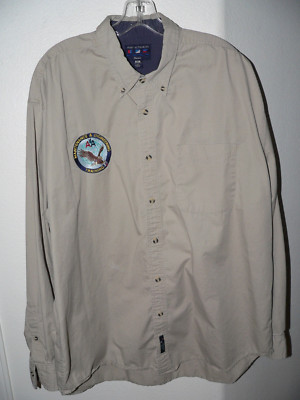 Mens Vtg American Airlines AA L/S Engineering/Maintenance Logo