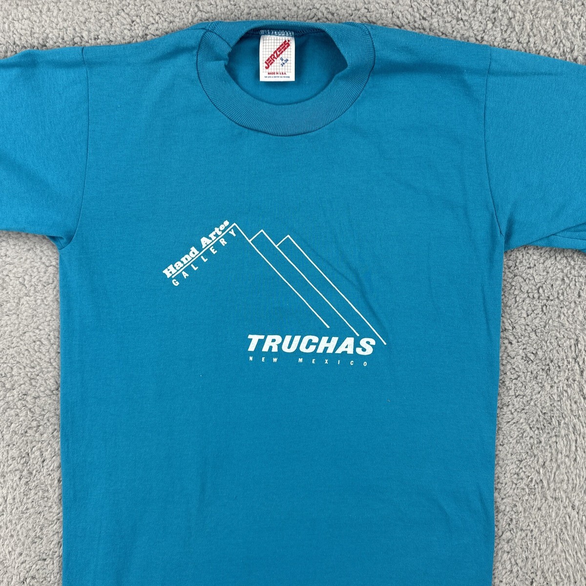 Vintage Jerzees Mens S Single Stitch Made In USA T Shirt Truchas