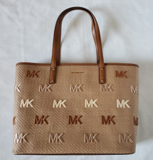 Michael Kors Carter Large Open Tote Acorn Multi Monogram New