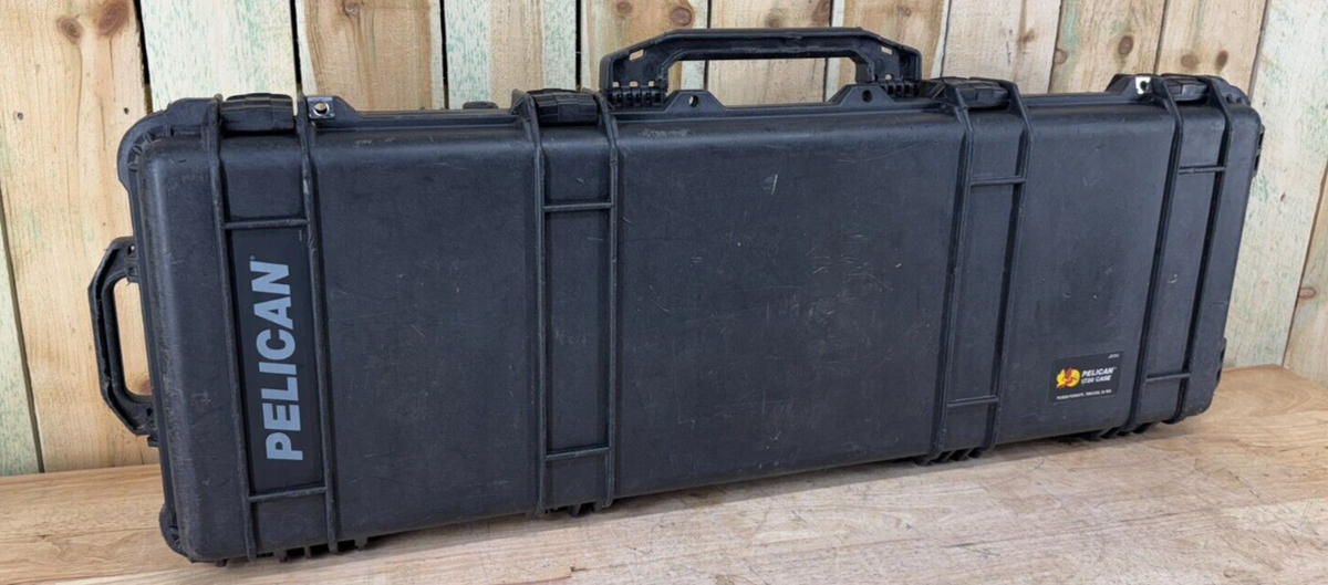 Pelican 1720 Rifle Case Protector Rolling Black Long Grade AB Free