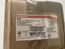 Wiremold Evolution Series Blank Device Mounting Plate (Model # 68B)  Box Of 10