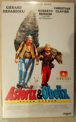 3xVHS:  ''Asterix u.Obelix gegen Caesar''/ ''Asterix bei d.Briten''/''Op.Hinkelstein''