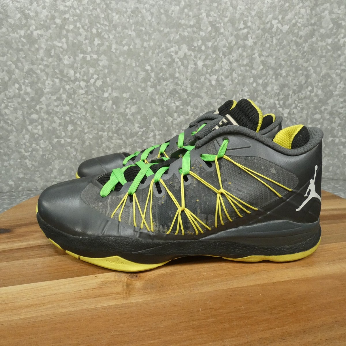 Jordan CP3.VII AE Dark Grey White Black Yellow Mens Athletic Sneaker Nike Air Jordan CP3.VII AE Sneaker Mens 12 Dark Gray Yellow  main image 2