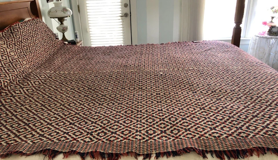 Винтажное тканое покрывало - Изображение 2 из 2