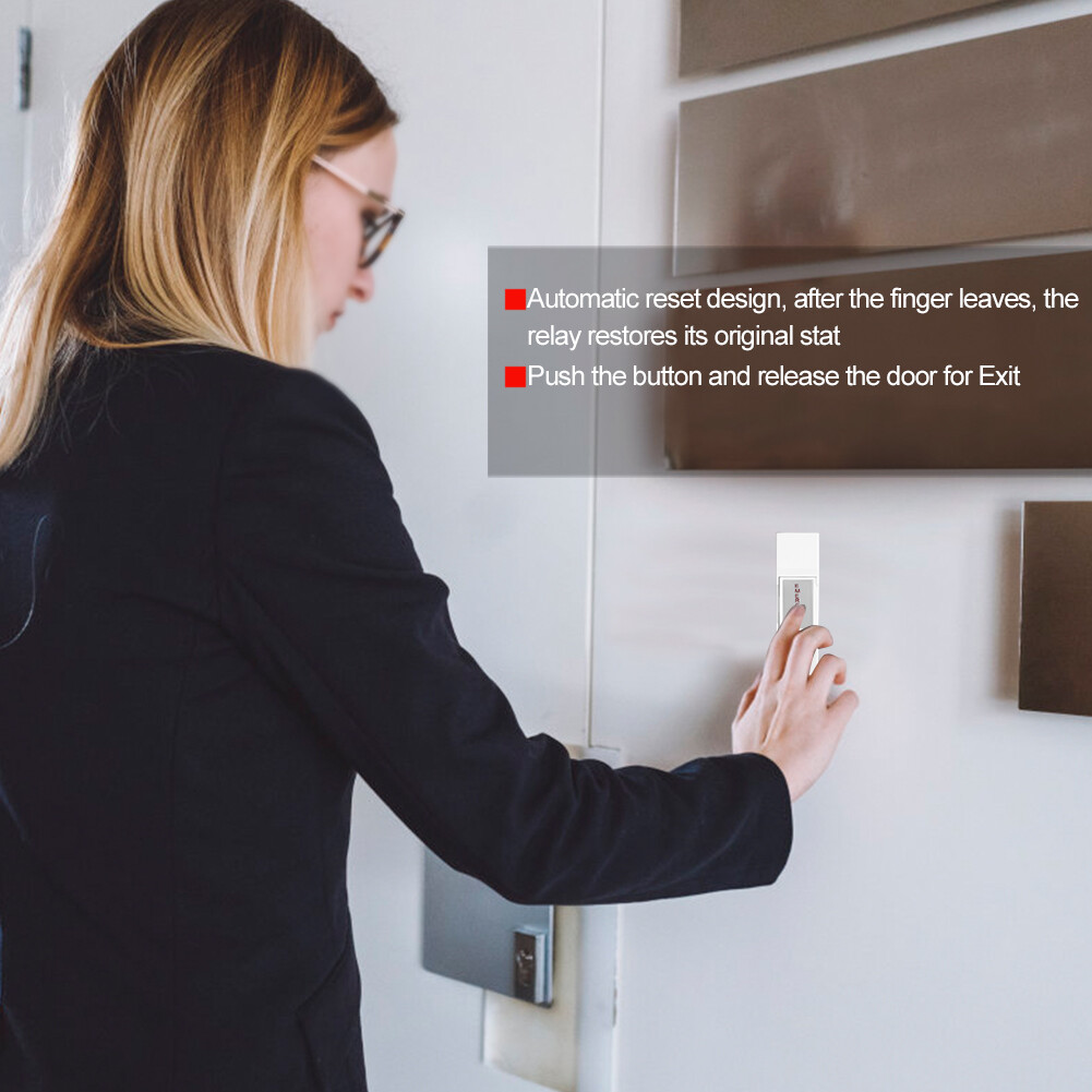 5Pcs 12-24V Electric Door Emergency Exit Closed Momentary Push Button ...