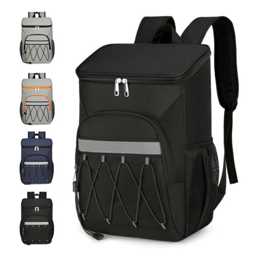 Thermo-Lunch-Rucksack, auslaufsicher, isolierte Picknick-Kühltasche, reflektiere - Bild 9 von 15