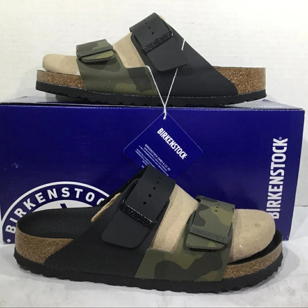 Birkenstock Womens Size 5 EU 36 Narrow Arizona Split Black Camo 