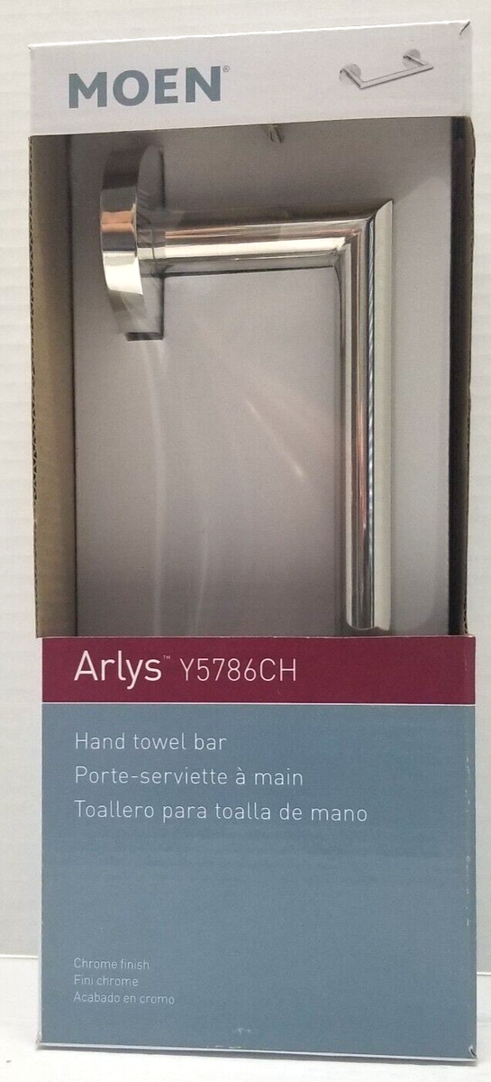 Moen Arlys Y5786CH Hand Towel Bar in Chrome New in Box