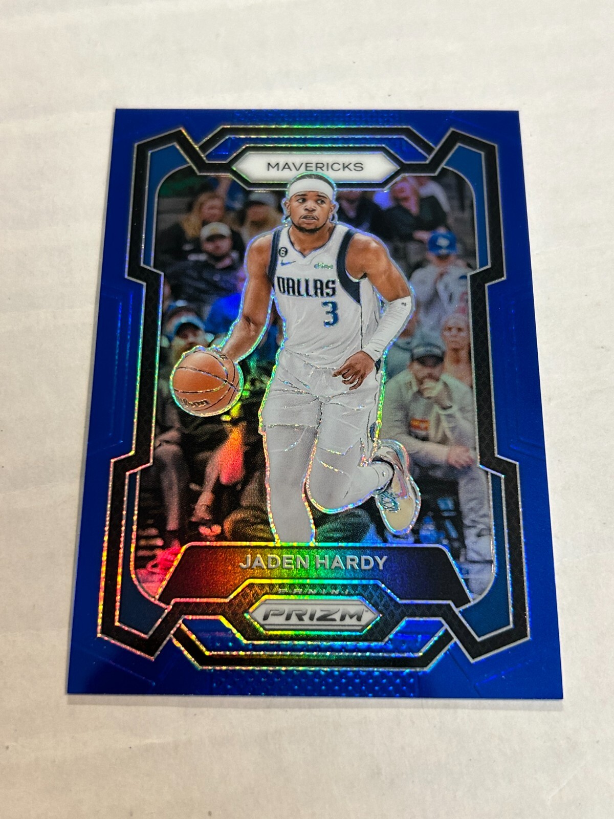 2023-24 PANINI PRIZM JADEN HARDY 61/199 BLUE PRIZM COLOR MATCH MAVERICKS SP