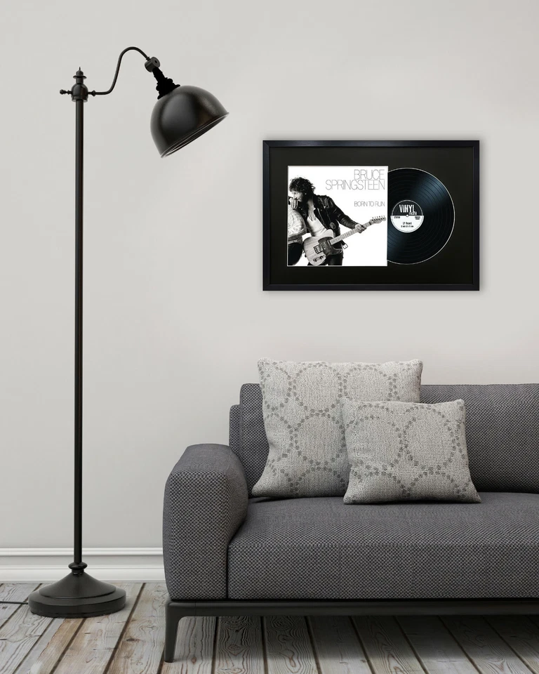 12-дюймовая виниловая рамка для пластинок и альбомов LP черная рамка и черное крепление 25x17" - Изображение 3 из 4