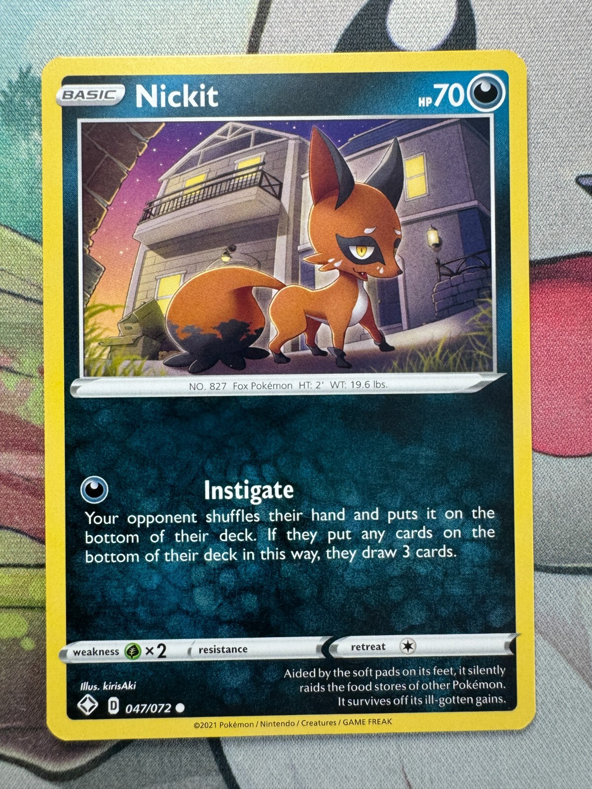 Nickit Non-Holo English Pokemon TCG BKCJ202
