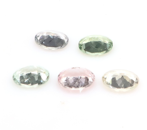Natural Multi Tourmaline Oval Cut Tourmaline Gemstone 5 Pcs 8x6 mm 6.00 Crt - Picture 4 of 6