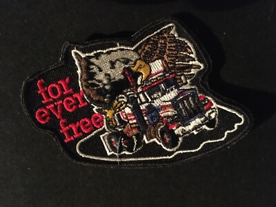 For ever free Aufnäher patches biker,hochwertig bestickt,H.:ca.7cm,B.:ca.11cm.