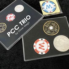 PCC TRIO Classic CSB Coin Magic Trick for Stunning Vanishes Changes