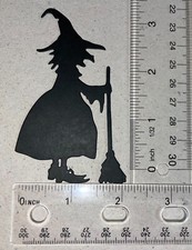 5  WITCH   cardstock paper die cut embellishment HALLOWEEN