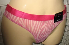 NO BOUNDARIES - NEW - JR X-SMALL (1) - PINK - NYLON STRETCH THONG PANTY